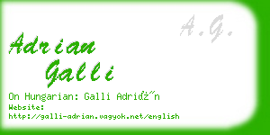 adrian galli business card